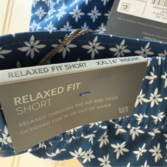 VRST Men's 6” Inseam Resort Short Relaxed Blue Printed XXL 2XL NEW. 1116 - Picture 3 of 4